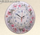 Часы настенные «Первоцветный романс» круглые в стиле прованс