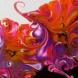 #9 Дивный цветок. Картина выполнена в технике Флюид арт Fluid Art (жидкий акрил). Холст на МДФ 20х30 см