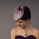 Шляпка вуалетка, украшение для волос 'заснеженный цветок'