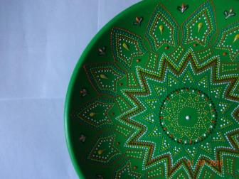 Тарелка декоративная Зеленый шик