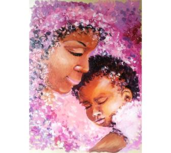 Картина маслом" Любовь матери"