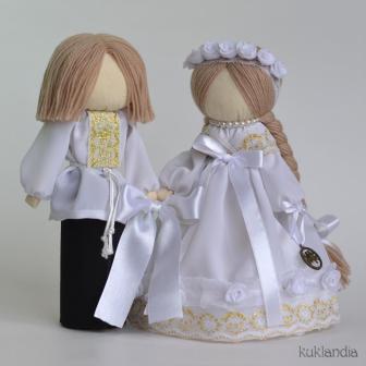Подарок на свадьбу Неразлучники, свадебные куклы обереги