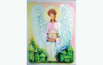 Картина маслом Ангел дома