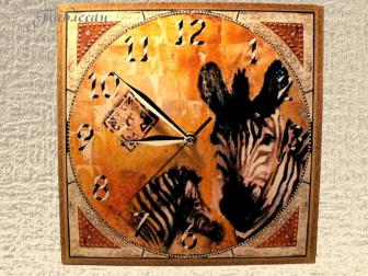 Настенные часы «Зеброчасы»