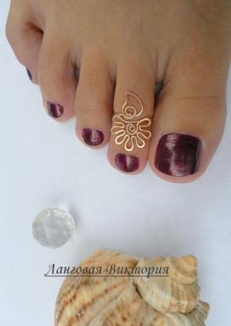 Кольцо на палец ноги «Цветочек»