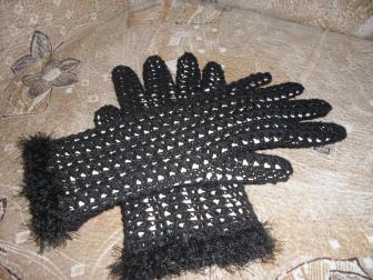 Ажурные перчатки «Ночь»