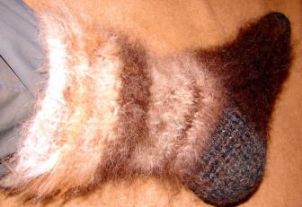 Носки вязаные из собачьего пуха