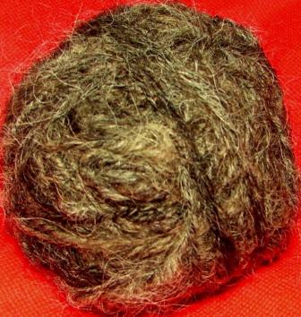 Пряжа «Темная Ночь» ручного прядения для ручного вязания