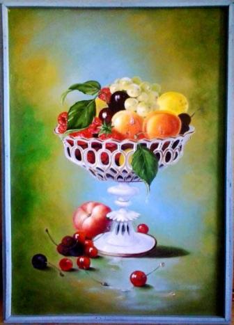 Картина маслом «Ваза с фруктами»