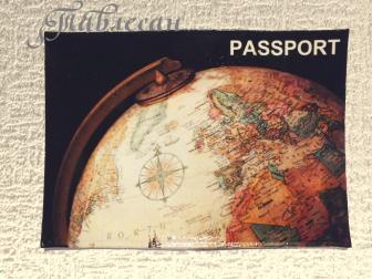 Обложка для паспорта «История с географией» кожа декупаж