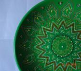 Тарелка декоративная Зеленый шик