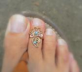 Колечко на палец ноги «Цветочек»-бронза