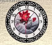 ВАриант с белым циферблатом, Настенные часы «Цветок императора»