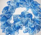 Ажурный шарфик«Голубая волна»