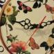 Настенные часы «Цвветы и бабочки. Любимой маме» круглые винтаж