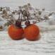 Серьги из войлока «Pumpkins»