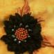 Брошь-цветок из натуральной кожи «Кармен»