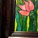 Картина маслом на гипюре на грунтованном оргалите 64х48см «Весна»