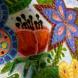Картина маслом на холсте в стиле зенарт 46х46см Цветы в вазе