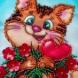 Картина Котик с цветами