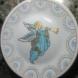 Настенная тарелка с Ангелом в золотисто-голубом цвете, Настенная тарелка «Ангел»