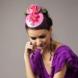 Шляпка вуалетка — украшение для волос Розовый сад
