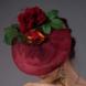 Шляпка с вуалью Роскошные цветы