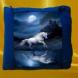 Декоративная подушка Единорог под Луной