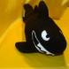 Декоративная подушка-игрушка Зубастая черная акула